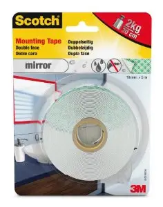 3M 40031950A Mirror Mounting tape (montageband) Wit 19 mm x 5 mtr. Seizoensaanbieding