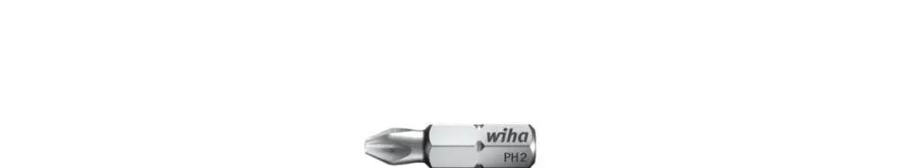 Meest Verkocht Wiha 01657 Bit Standard 25 mm Phillips 1/4" PH1