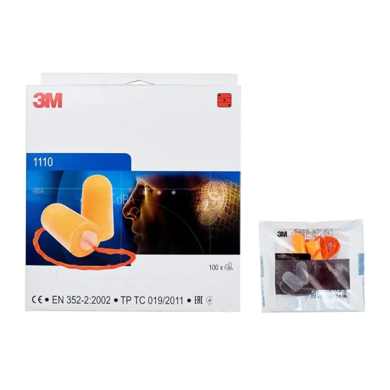 3M 6.21.15.215.00 Oordoppen, 37 dB, met koord, 100 paar/doos, 1110 Finale Uitverkoop